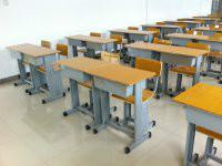 供应天津单人靠背可升降课桌椅学生课桌厂家定做各种办公家具