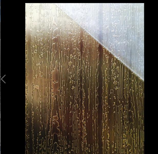 供应电梯不锈钢装饰用304镀铜拉丝无指纹不锈钢图片