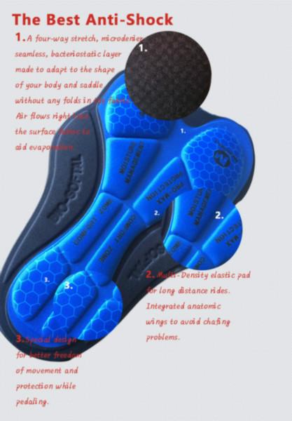 供应3D硅胶骑行服坐垫立体印花自行车垫厂家直销硅胶骑行服裤垫吸湿排汗
