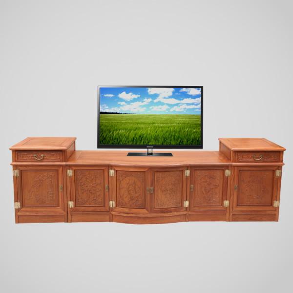 红木花鸟电视柜-红木电视柜-花梨木家具