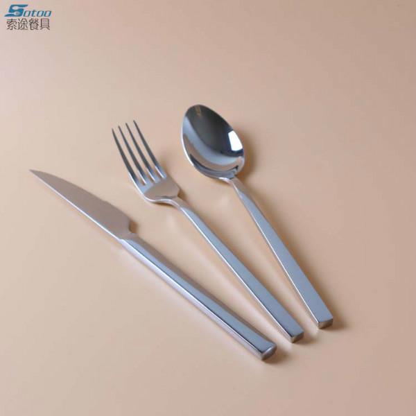 索途201材质系列不锈钢餐具批发