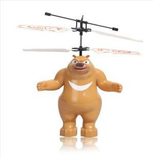 供应熊出没之熊大熊二感应飞行器批发，光头强玩具生产厂家，飞行器的价格