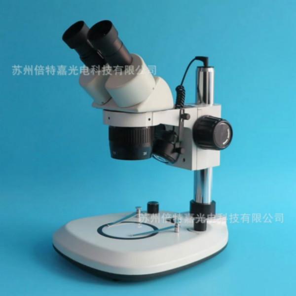 苏州体视显微镜供货商XTL-6013J3型立臂式双目显微镜厂家10/30倍换挡变倍图片