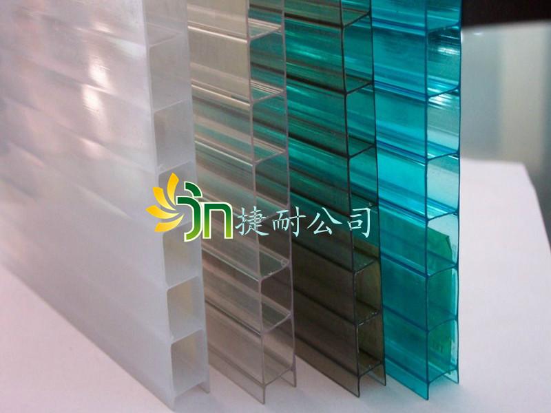 供应U型锁扣板-防水阳光板-透明板采光天幕专用板-PC阳光板