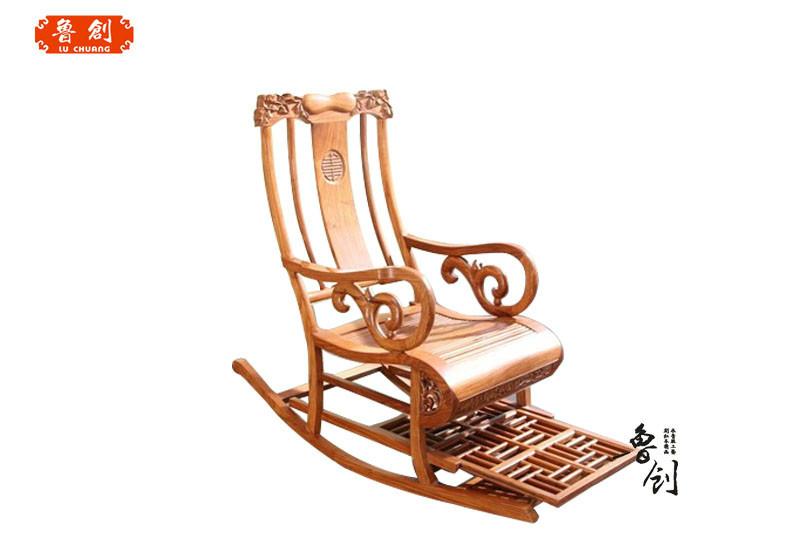 供应用于的东阳红木牡丹摇椅图片