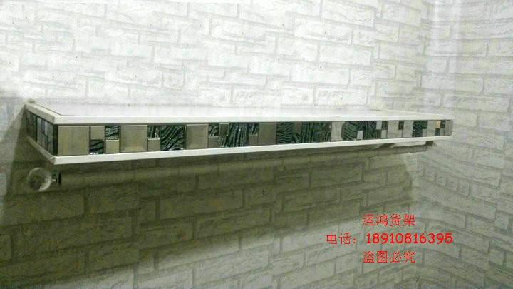 北京市服装店马赛克上墙侧挂服装展示架厂家