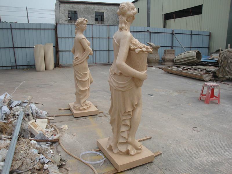 广州市人物石雕 人造石雕人物摆件厂家
