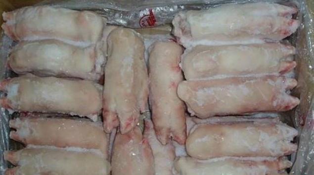 供应西班牙1096猪脚，批发巴西冻品猪肚图片