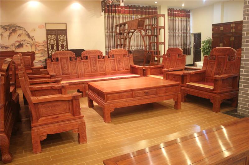 供应福禄寿沙发定做花梨木红木家具价格、东阳木雕图片、古典家具厂家直销